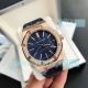 Replica Audemars Piguet Royal Oak 15400 Rose Gold Case Diamond Ring Blue Face (3)_th.jpg